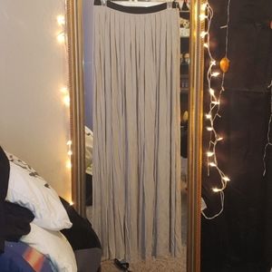 Double slit Maxi Skirt